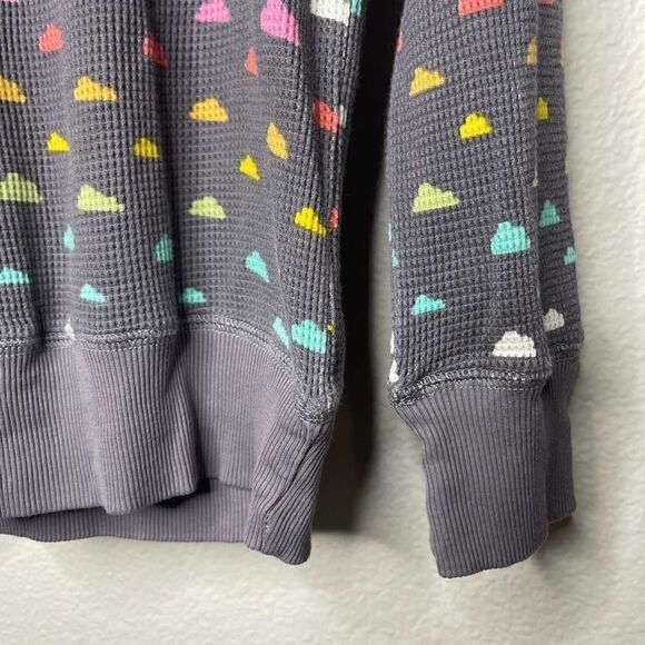 Hello Nite Gray Rainbow Cloud Print Thermal Shirt - Picture 5 of 5